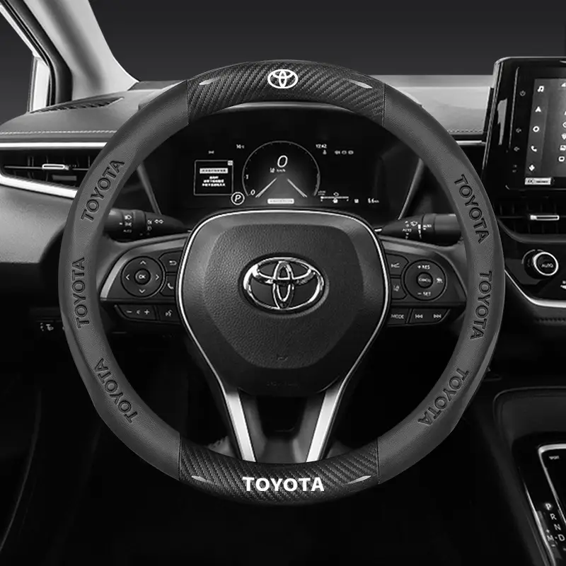 Toyota Steering Wheel Cover Ultra Thin 2mm Nappa Leather Black