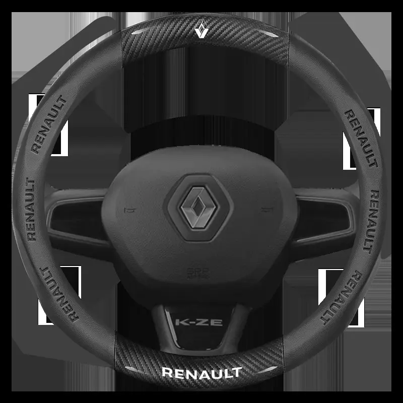 Renault Steering Wheel Cover Ultra Thin 2mm Black Carbon Fiber