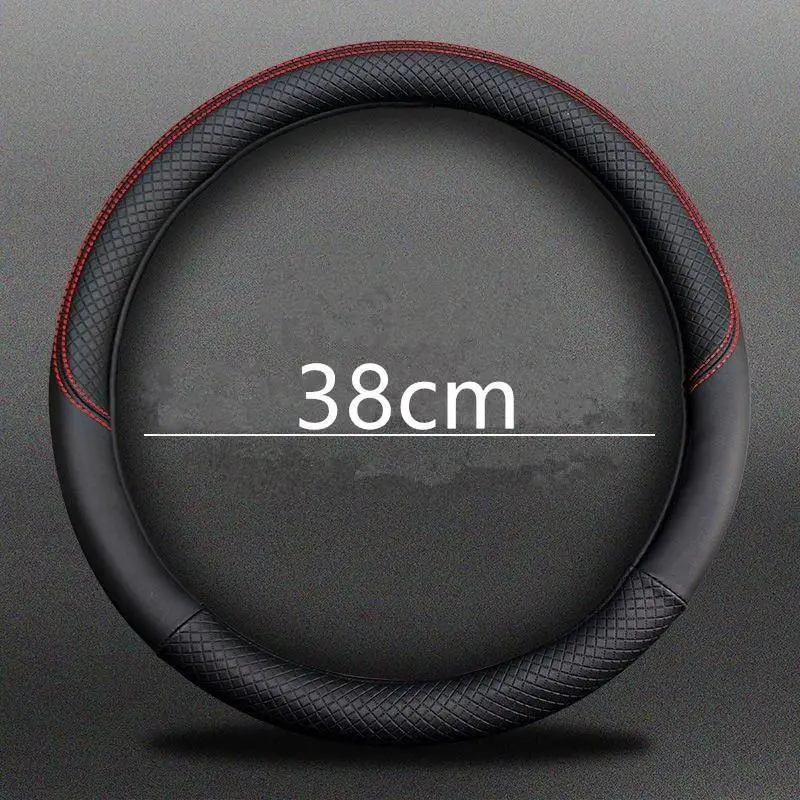 Red Black Sporty Steering Wheel Cover for Buses & Trucks