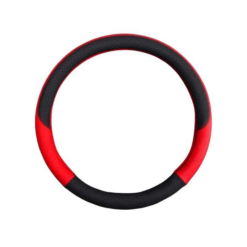 Red Black Sporty Steering Wheel Cover for Buses & Trucks