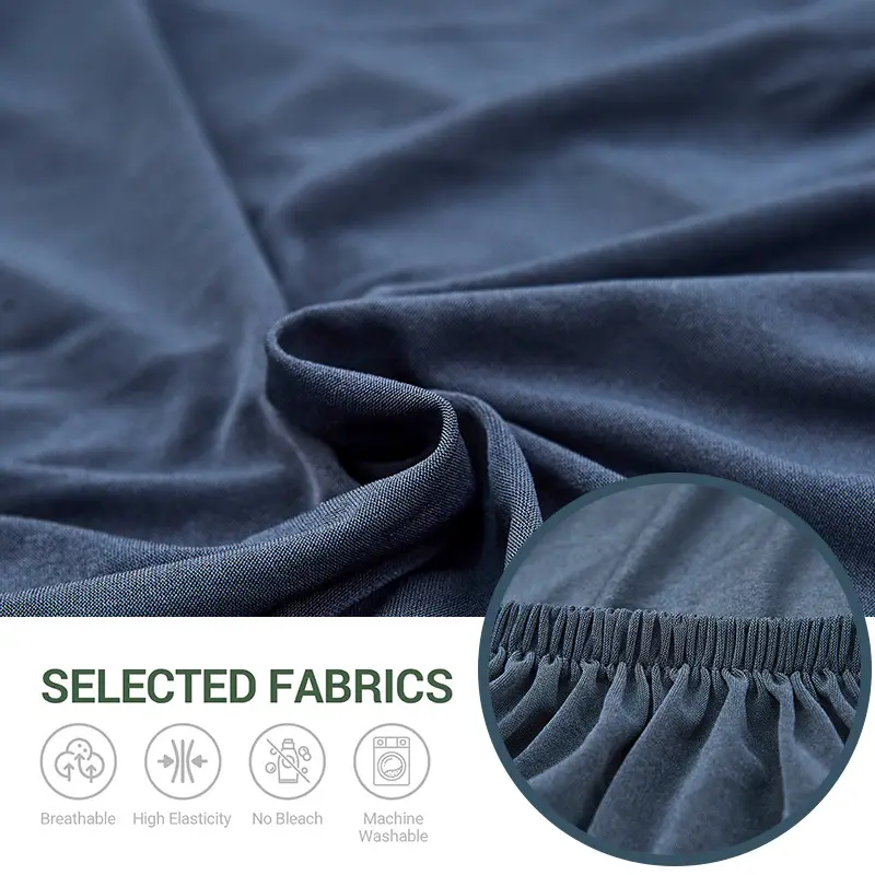 Scandinavian Stretch Sofa Cover Black Milk Silk