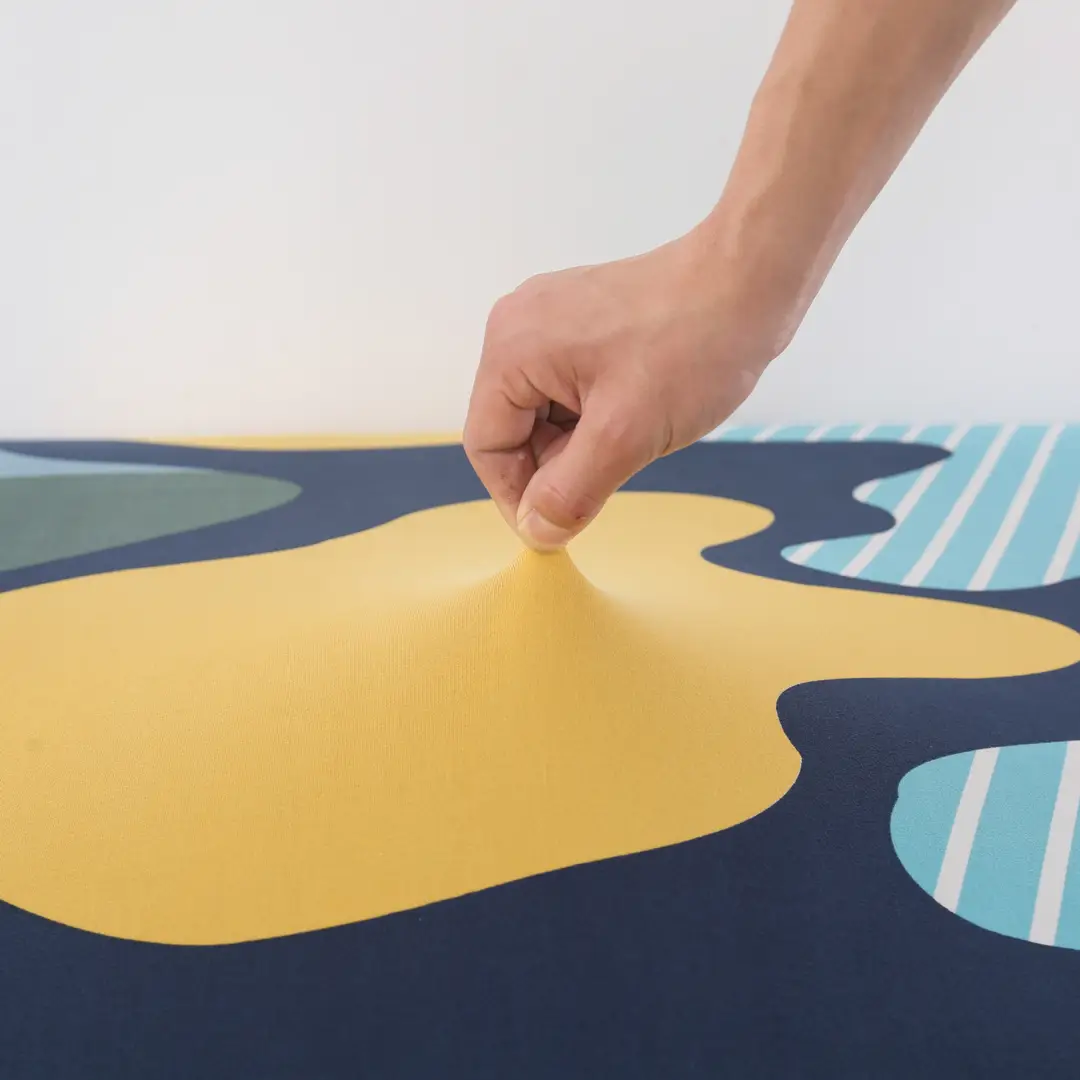 Stylish Sofa Cover Navy Yellow Coral Modern Design
