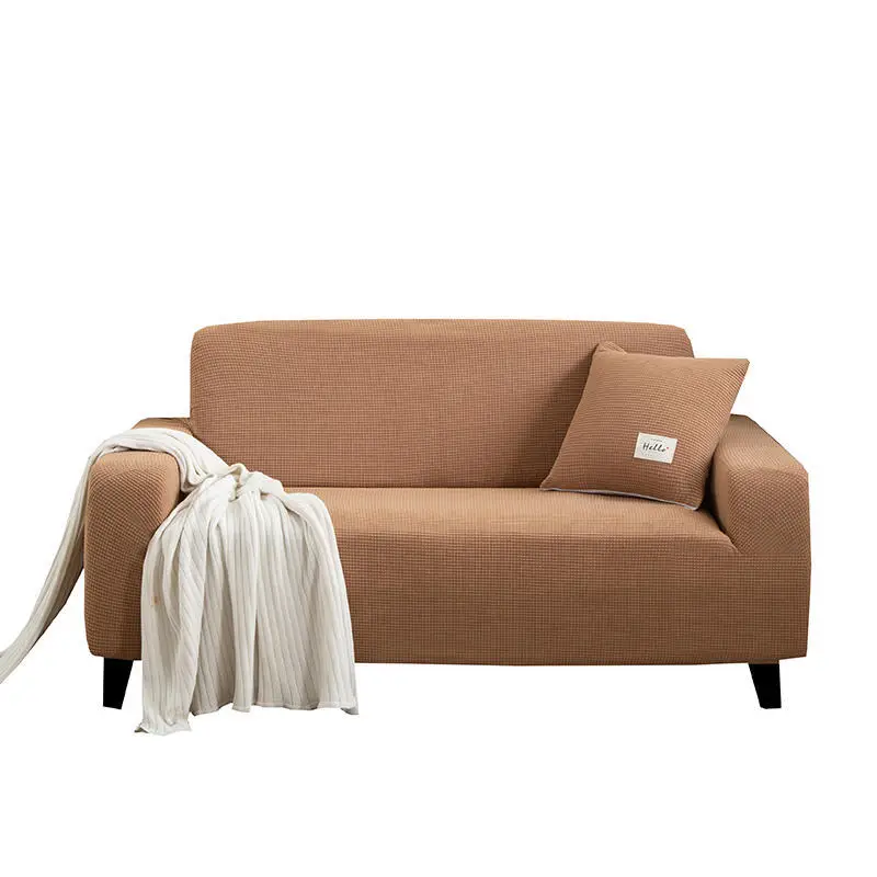 Light Gray Elastic Sofa Cover Full Set Dustproof