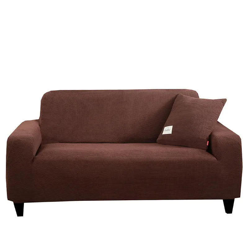 Light Gray Elastic Sofa Cover Full Set Dustproof