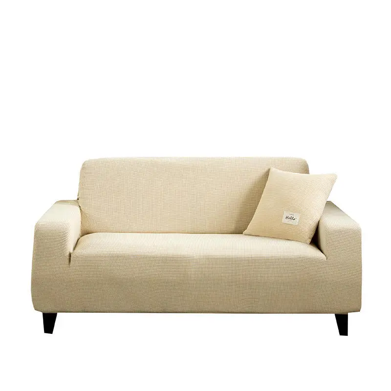 Light Gray Sofa Cover Elastic Dustproof Easy Clean