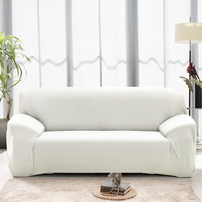Grey Elastic Sofa Cover for Home Comfort
