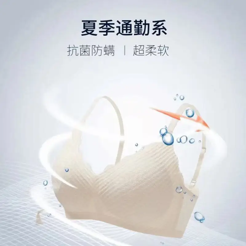 White Lace Non-Sense Bra for Women, Breathable & Cool