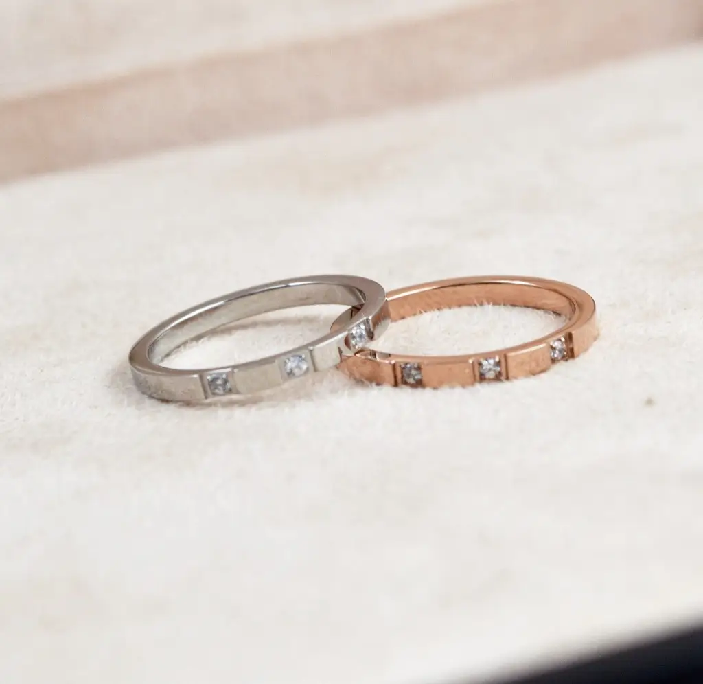 Rose Gold & Silver Minimalist Rings for Daily Wear