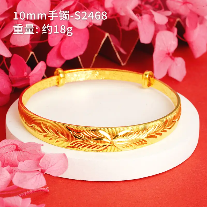 Gold Floral Bangles for Women, Durable Copper Alloy, New Arrival, Best Price in Pakistan