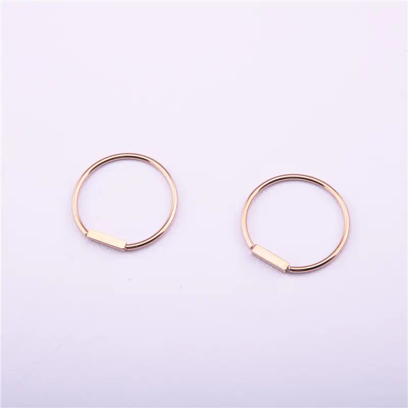 Gold Toned Minimalist Cuff Rings for Everyday Wear