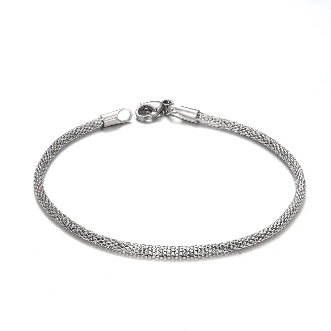 Rose Gold Mesh Bracelet for Women, Lightweight & Durable