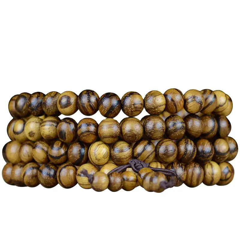 Vietnamese Fragrant Wood Bracelet 108 Beads Natural Wood