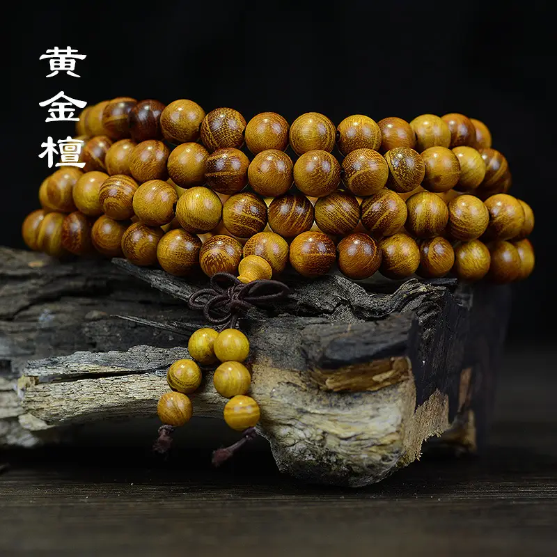 Golden Sandalwood Bracelet for Men Women Daily Wear