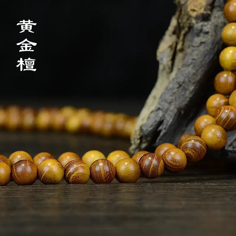 Golden Sandalwood Bracelet for Men Women Daily Wear