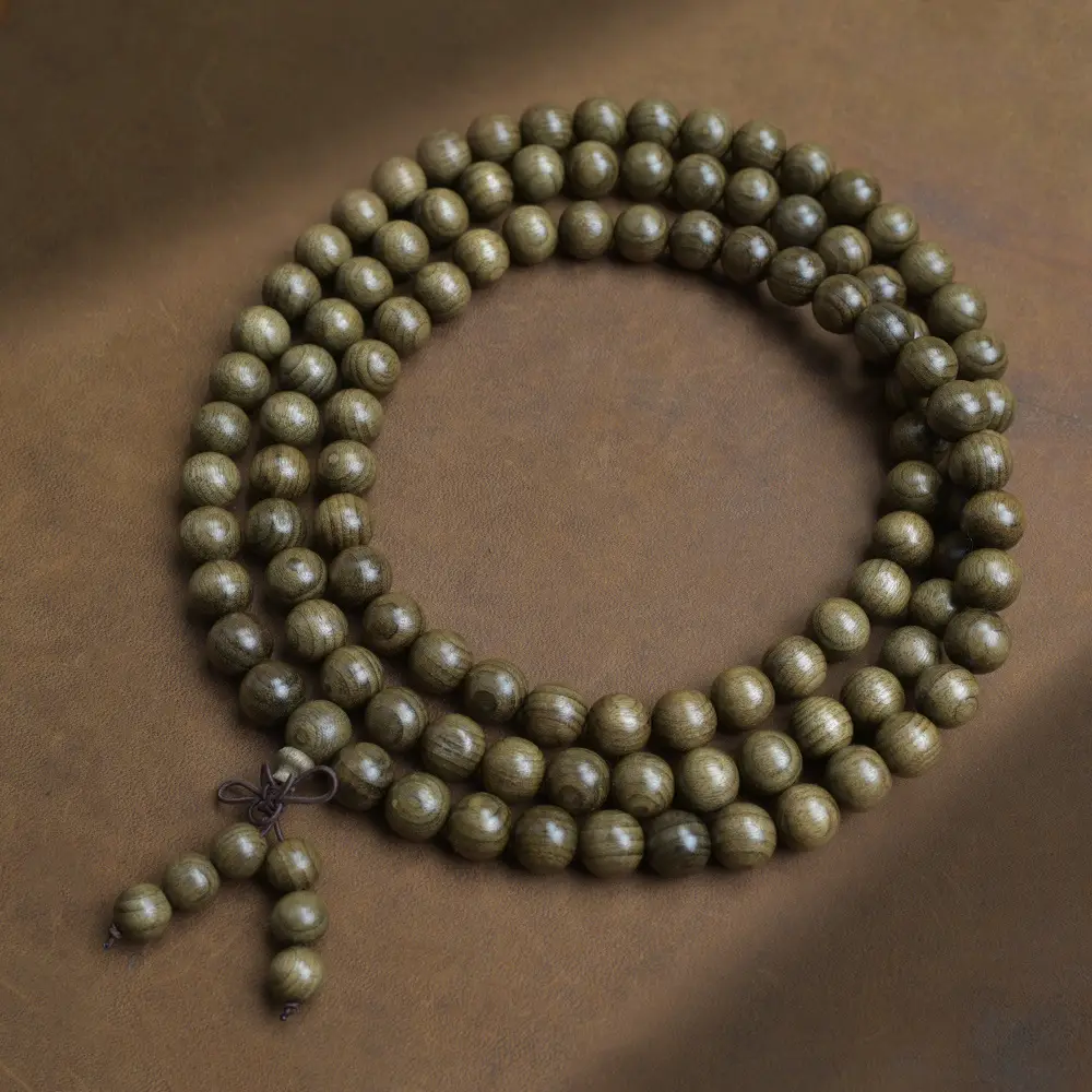 Golden Silk Nanmu Bracelet for Men Women
