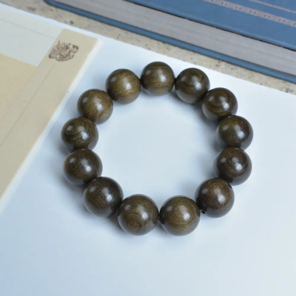 Golden Silk Nanmu Bracelet for Men Women Pakistan