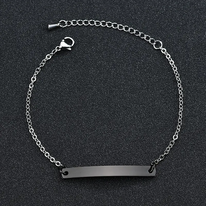 Rose Gold Curved Bracelet for Women with Engraving