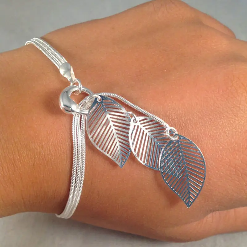 Leaf Design Gold Bracelet for Women