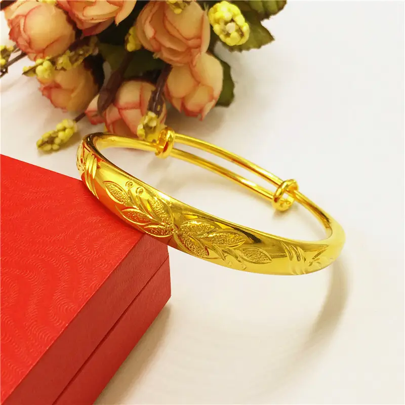 Gold Plated Floral Bracelets for Women