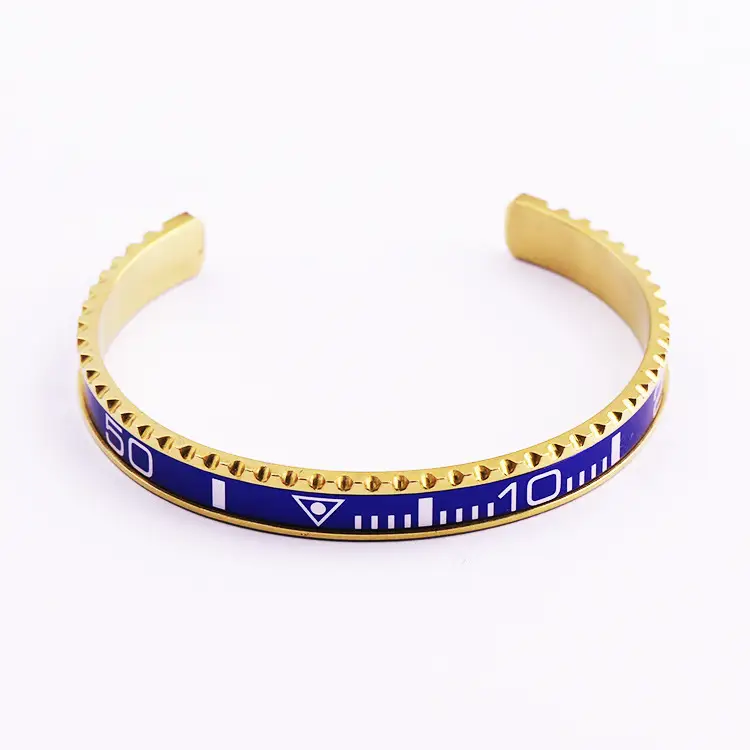 Adjustable C-Bracelets with Roman Numeral Design