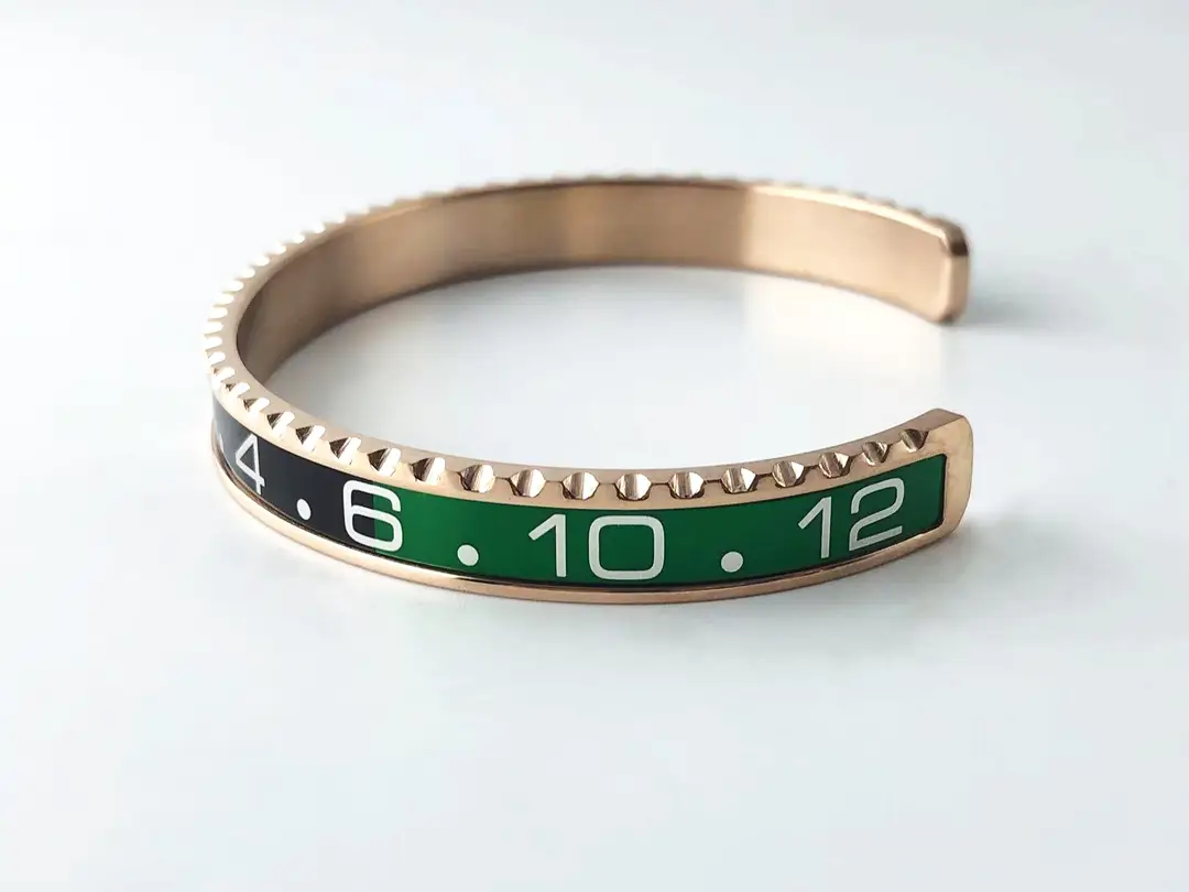 Adjustable C-Bracelets with Roman Numeral Design