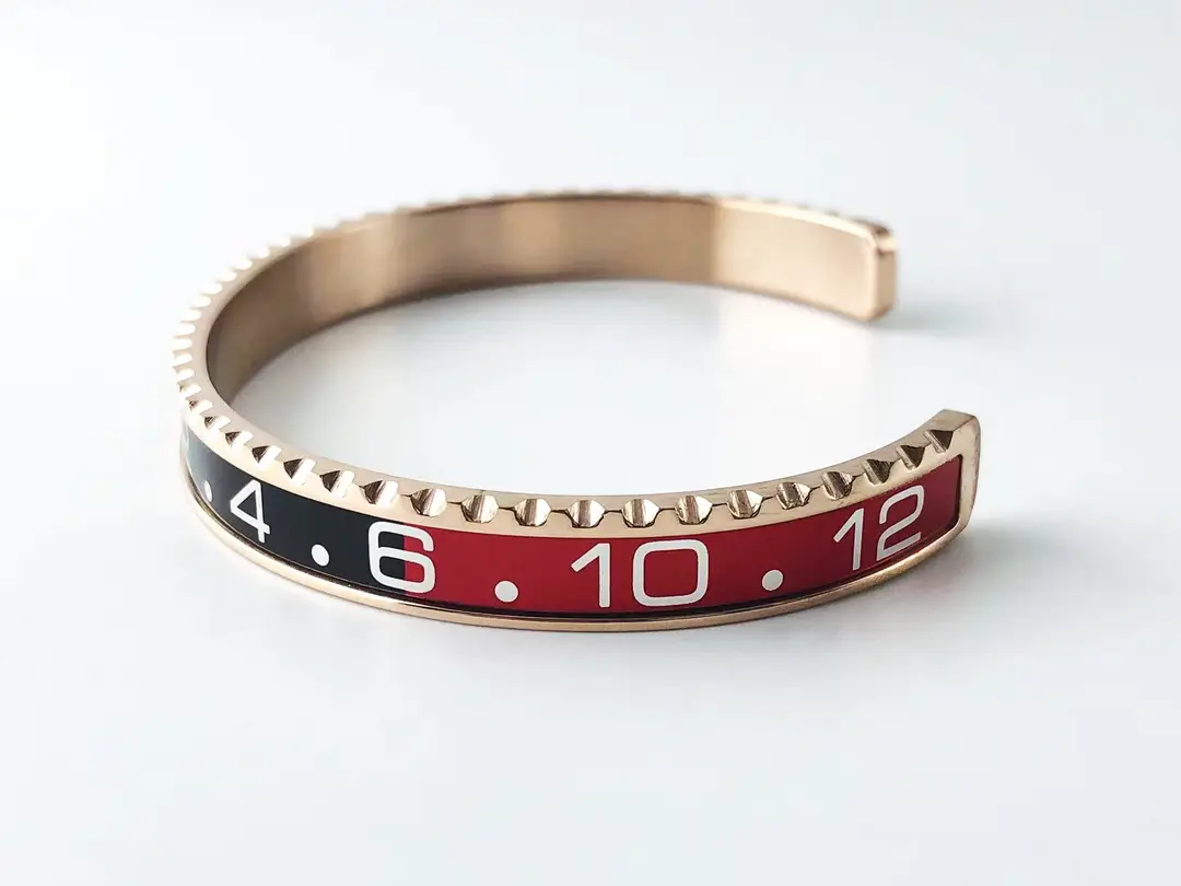 Adjustable C-Bracelets with Roman Numeral Design