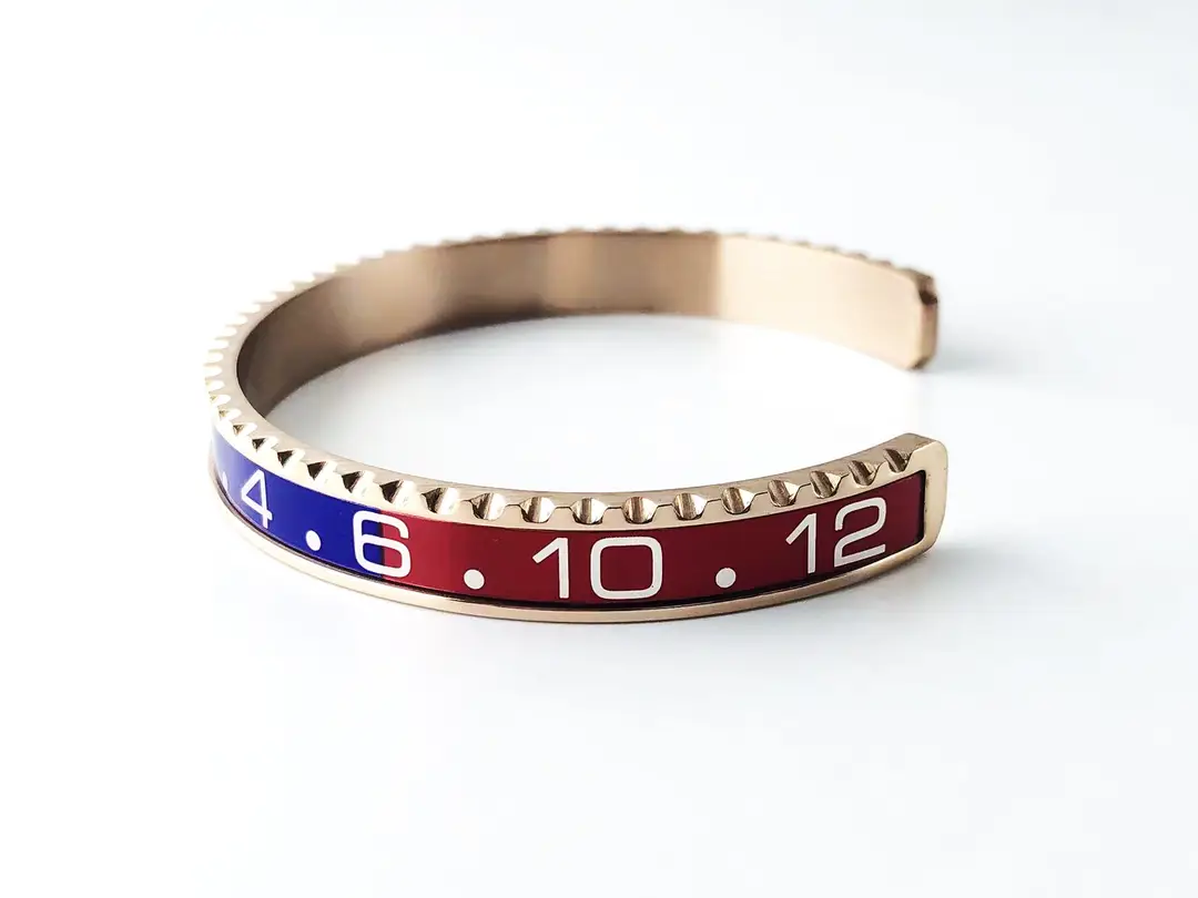 Adjustable C-Bracelets with Roman Numeral Design