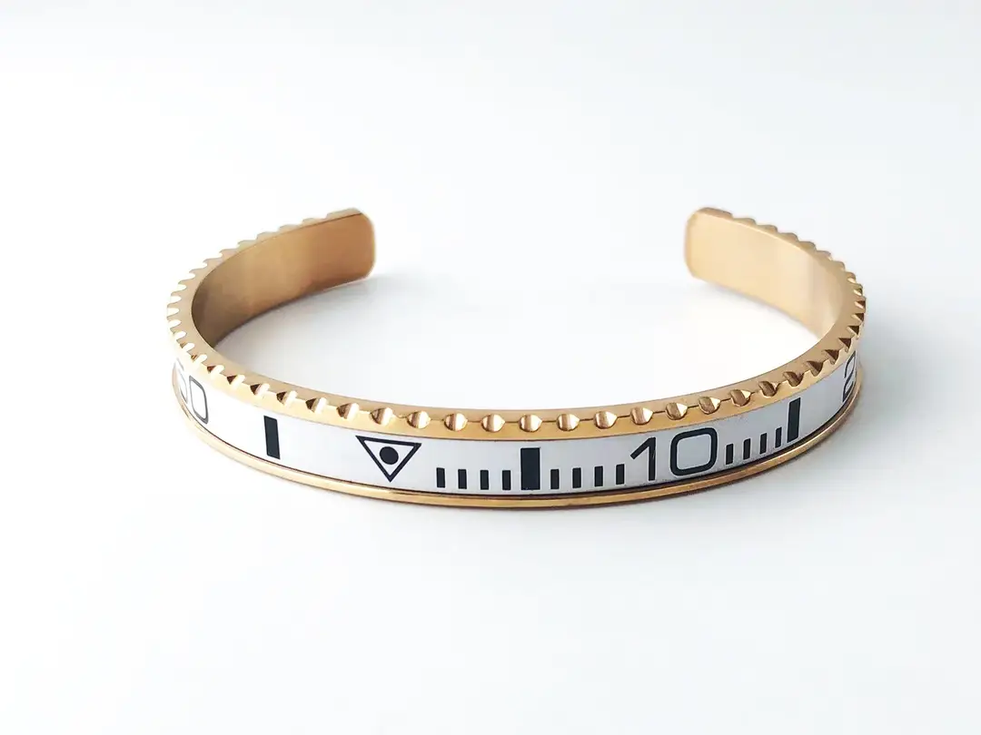 Adjustable C-Bracelets with Roman Numeral Design