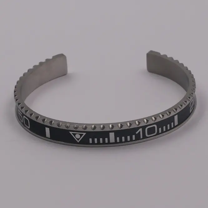 Adjustable C-Bracelets with Roman Numeral Design
