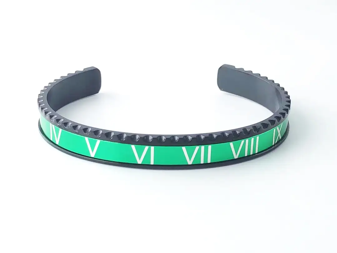 Adjustable C-Bracelets with Roman Numeral Design