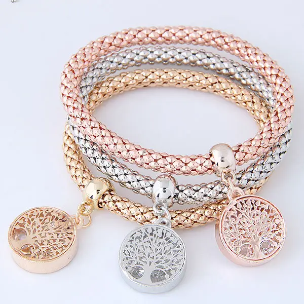 Multi Color Tree of Life Bracelet for Women