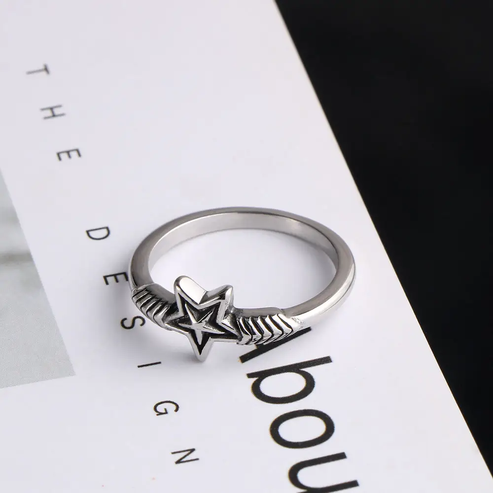 Stylish Star Wing Ring for Men Women