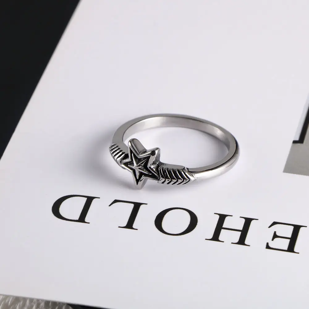 Stylish Star Wing Ring for Men Women