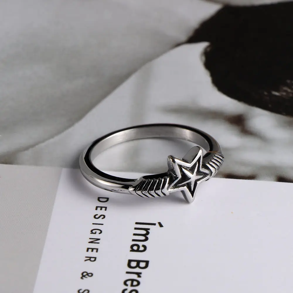 Stylish Star Wing Ring for Men Women