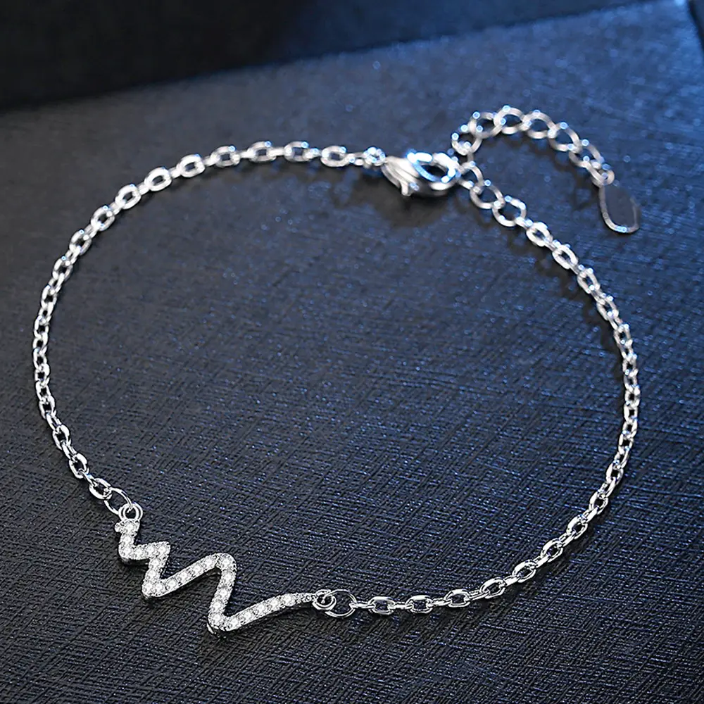 Elegant ECG Design Bracelet for Women