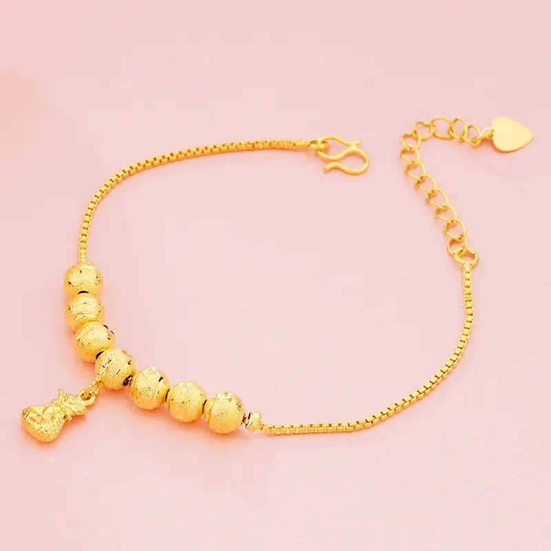 Gold Plated Snake Bone Bracelet Set for Women