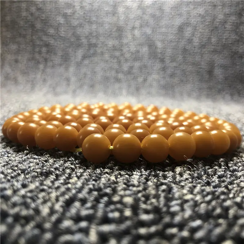 Weathered Amber 108 Beads Bracelet for Daily Wear