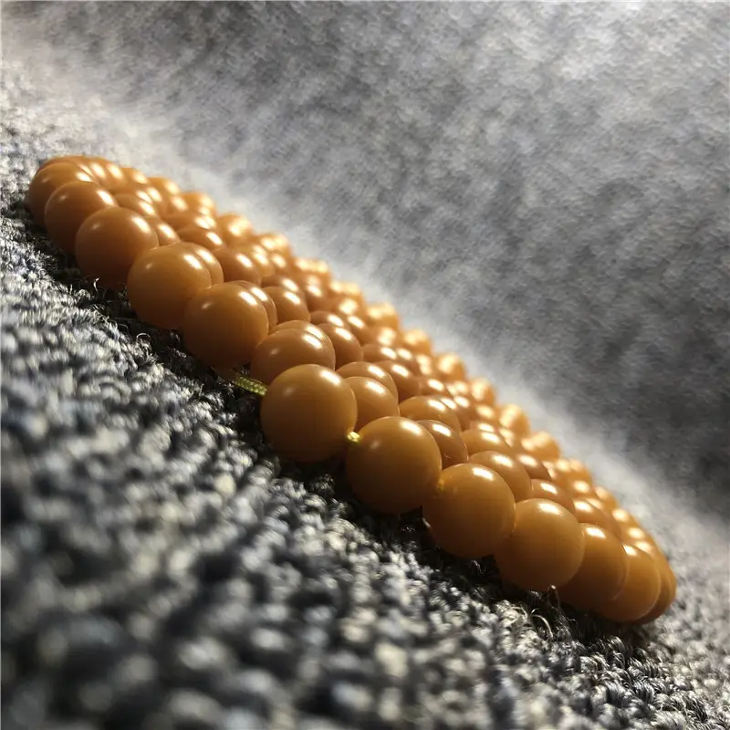 Weathered Amber 108 Beads Bracelet for Daily Wear