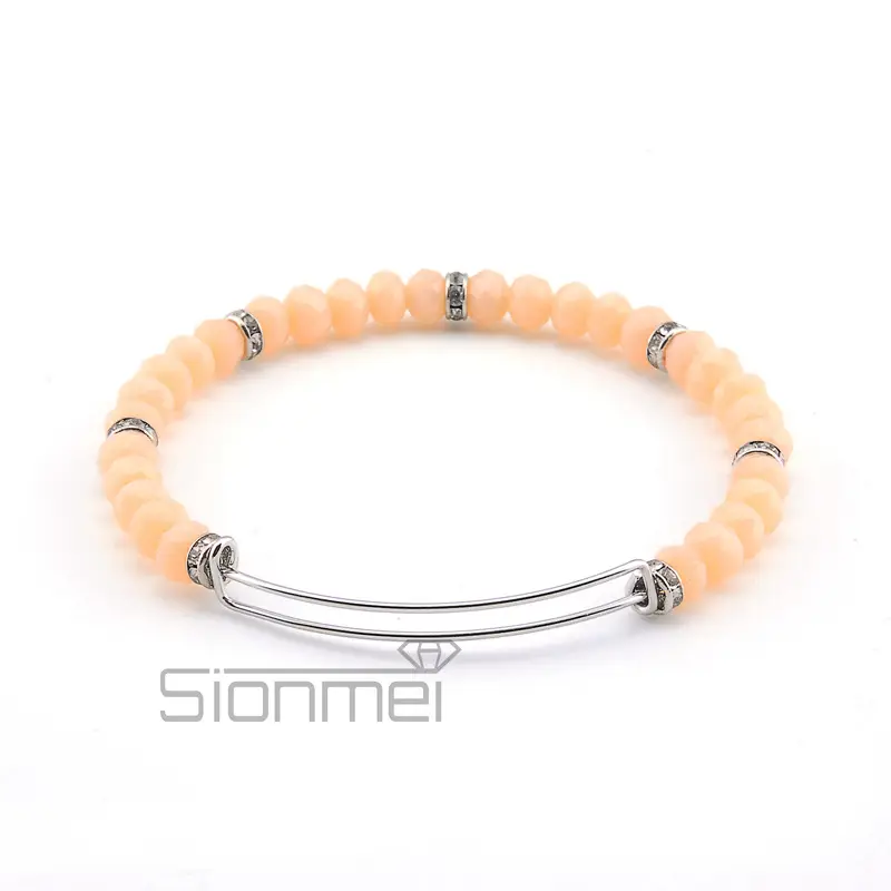 Purple Crystal Push-Pull Bracelet for Women