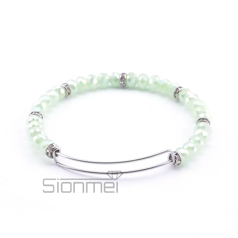 Purple Crystal Push-Pull Bracelet for Women