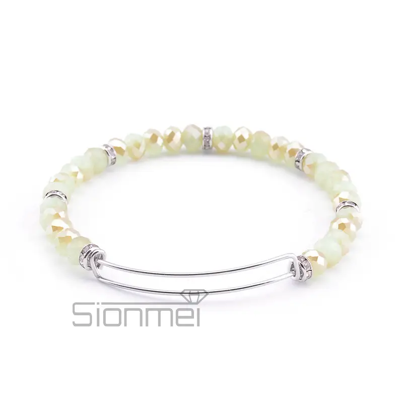 Purple Crystal Push-Pull Bracelet for Women