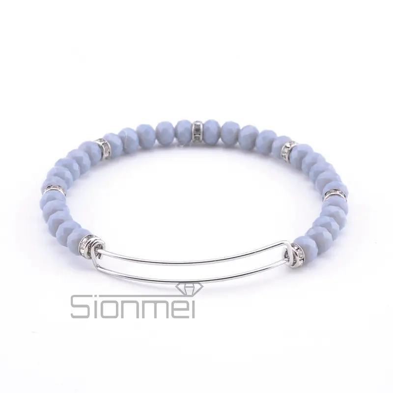 Purple Crystal Push-Pull Bracelet for Women