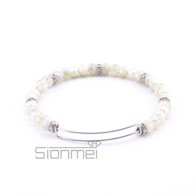 Purple Crystal Push-Pull Bracelet for Women