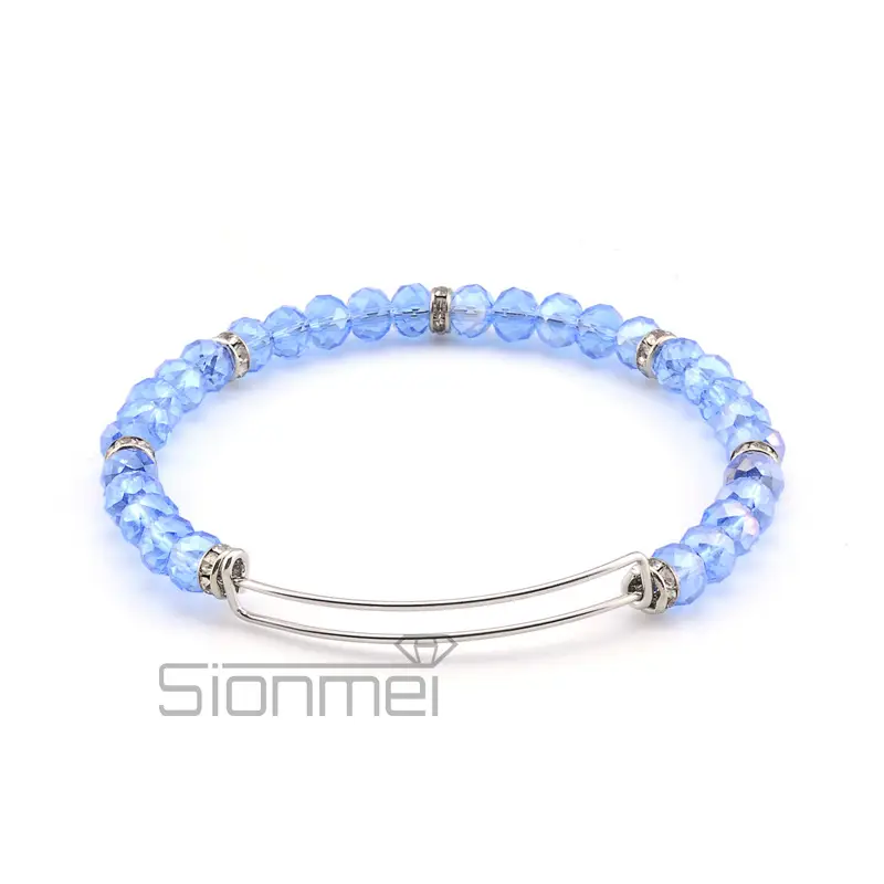 Purple Crystal Push-Pull Bracelet for Women