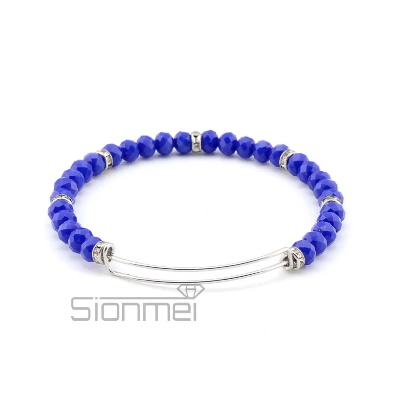 Purple Crystal Push-Pull Bracelet for Women
