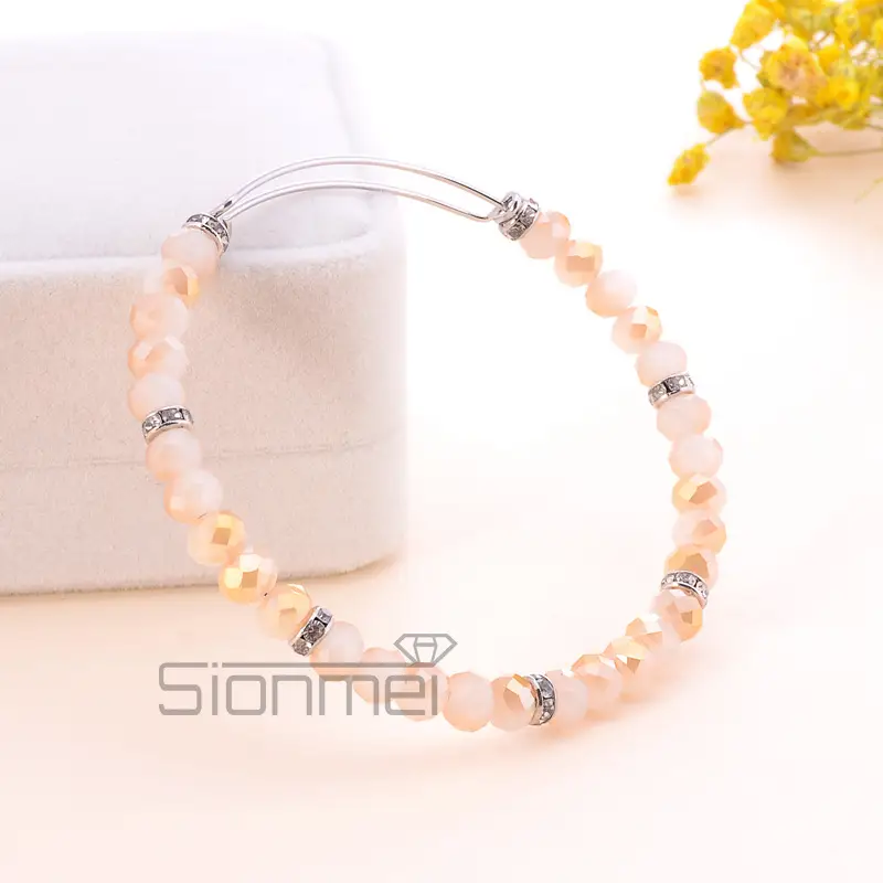 Purple Crystal Push-Pull Bracelet for Women