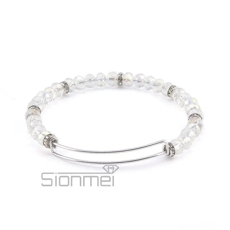 Purple Crystal Push-Pull Bracelet for Women