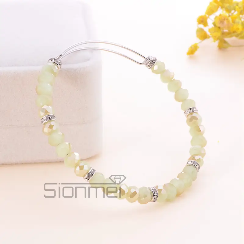 Purple Crystal Push-Pull Bracelet for Women