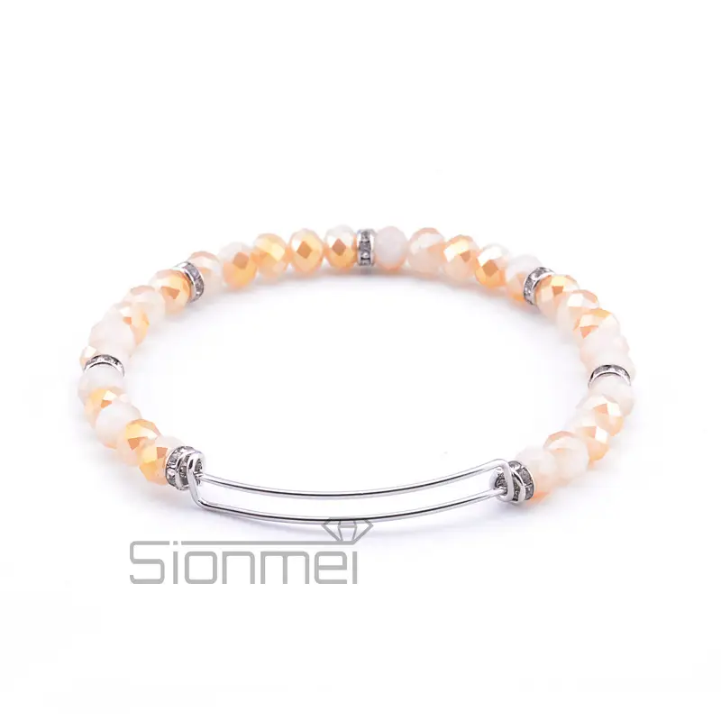 Purple Crystal Push-Pull Bracelet for Women