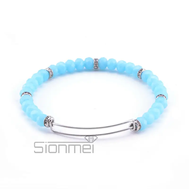 Purple Crystal Push-Pull Bracelet for Women